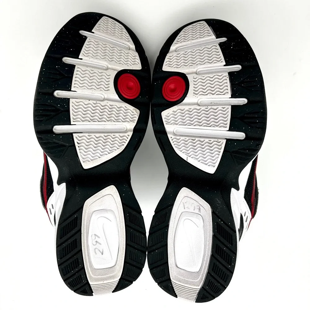 Nike Air Monarch IV Shoes Mens Sz 7 White Black Red Athletic Sneakers 415445-101